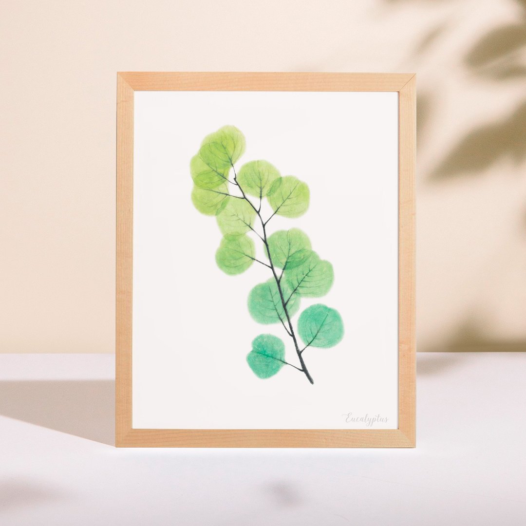 植物的静默 卧房餐厅挂画 植物水彩复制画 清新治愈绿色装饰画 - 海报/装饰画/版画 - 纸 多色