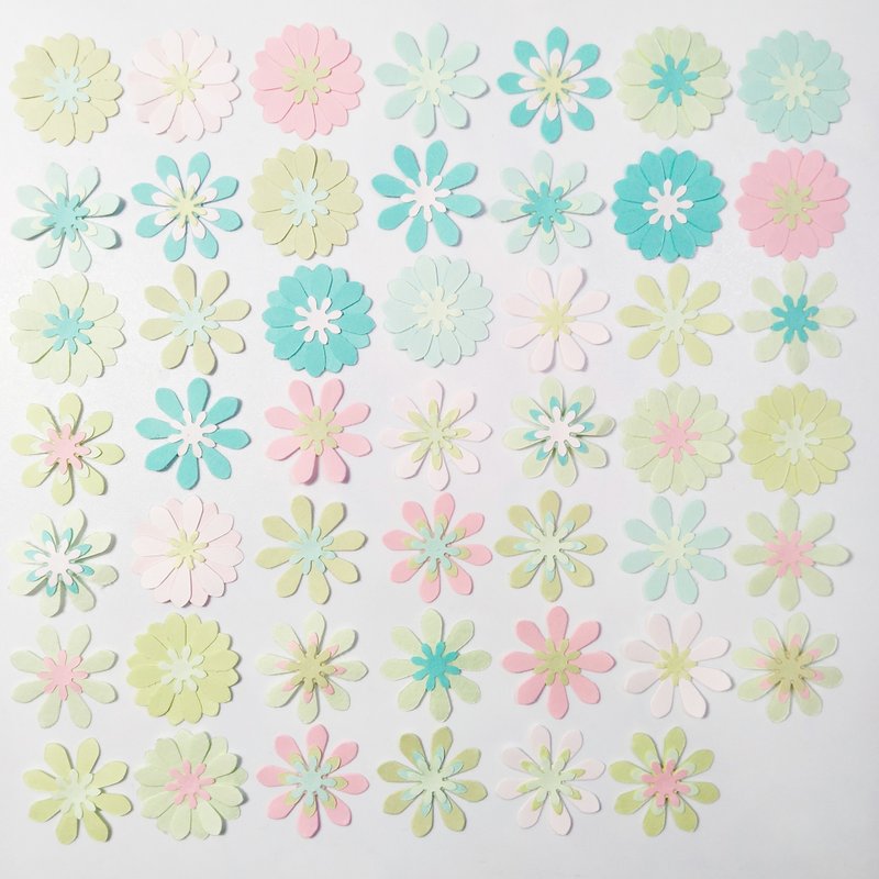 花片 拼贴材料 纸工艺 纸花 画册装饰材料 莉拉工艺笔记本 - 木工/竹艺/纸艺 - 纸 蓝色