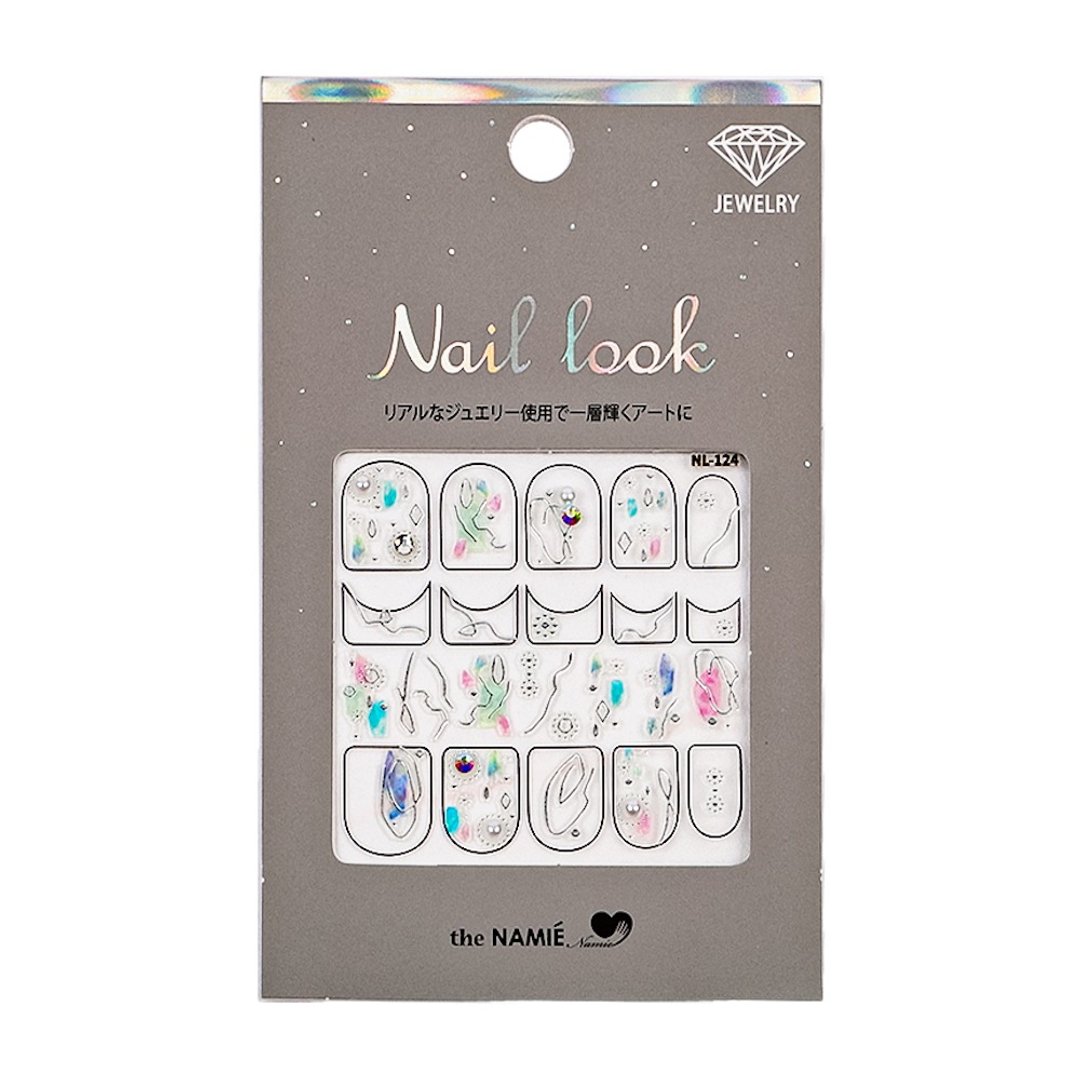 【 DIY 美甲】Nail Look 美甲装饰艺术贴纸 银色胭脂 - 指甲油/指甲贴 - 纸 银色