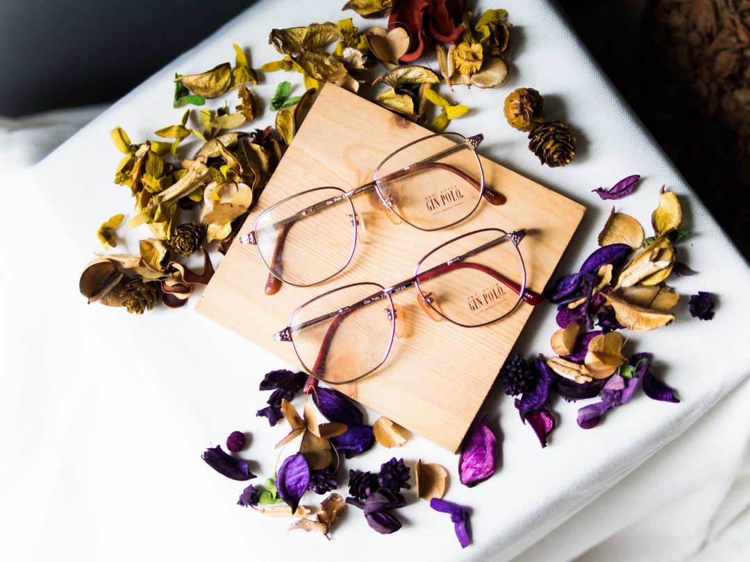 宫城优子摇滚青涩日志 玫瑰金 金丝雕花镜脚方框 眼镜 glasses - 眼镜/眼镜框 - 其他金属 粉红色