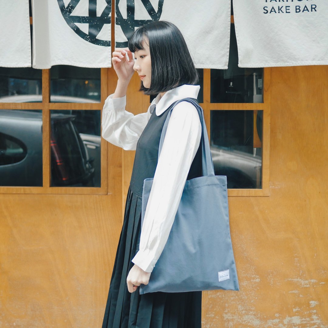 \ 出走吧 / 日常购物袋 DAILYTOTE (海水蓝色) / 815a.m - 侧背包/斜挎包 - 棉 