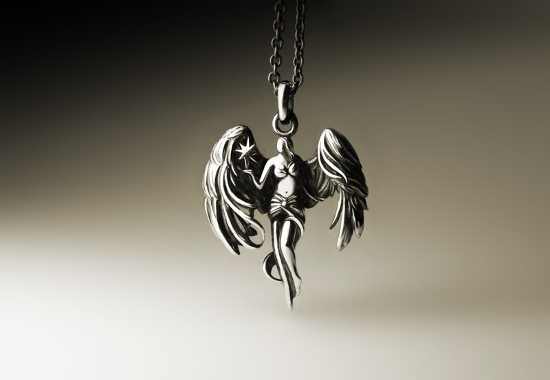 希腊胜利女神项链 - 项链 - 其他金属 银色