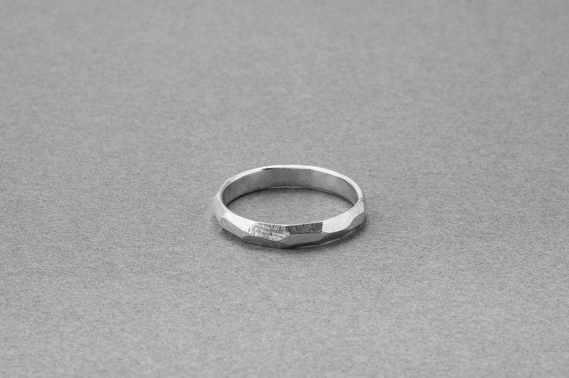【金工课程预约】手作银饰-斜格纹戒(细版)-文化币 - 金工/饰品 - 纯银 