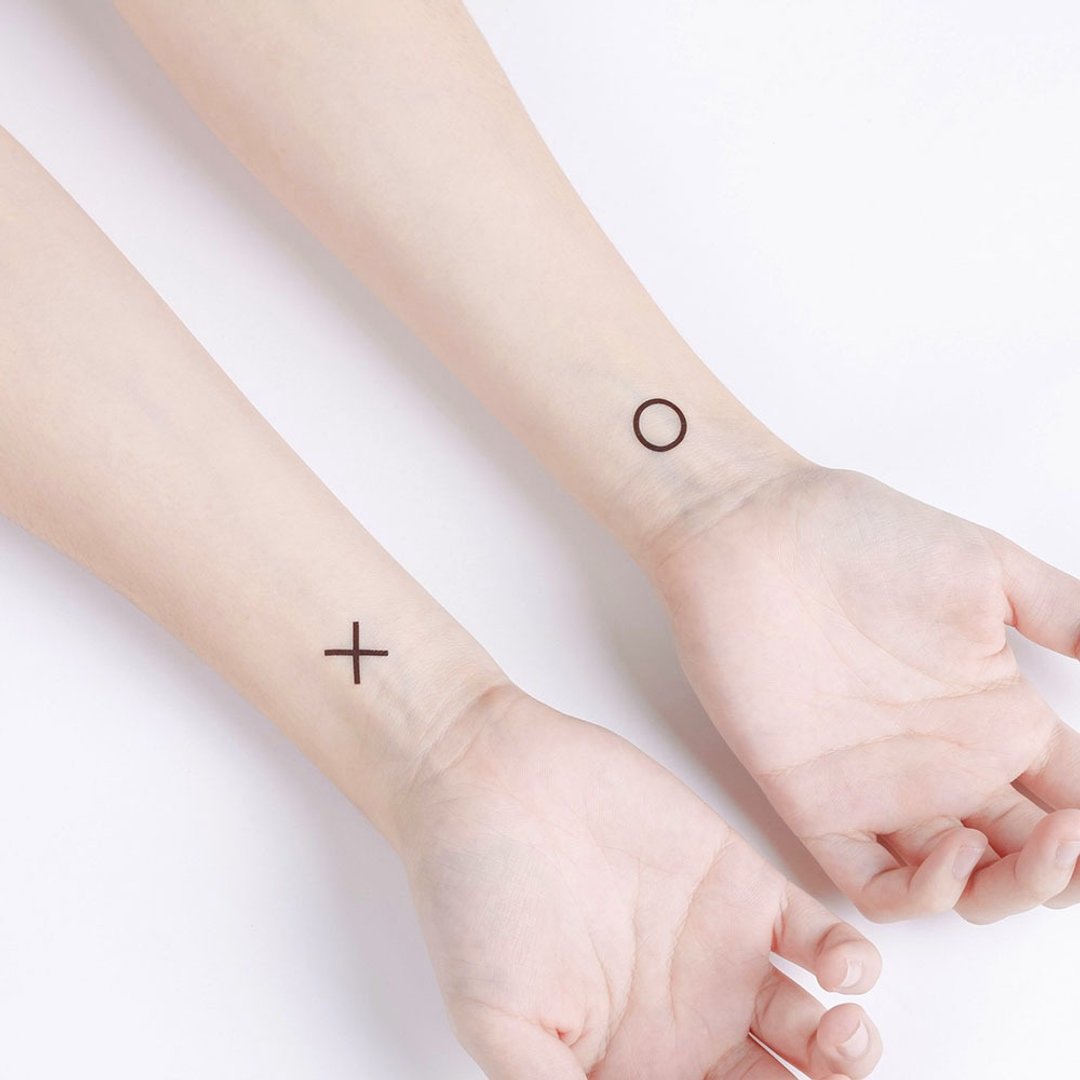 刺青纹身贴纸 / 圈叉圈叉 X O Surprise Tattoos - 纹身贴 - 纸 黑色