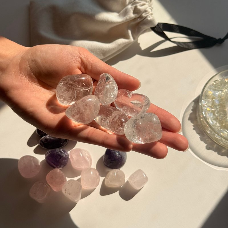 天然水晶碎石 | 能量净化 手链消磁 - 摆饰 - 水晶 