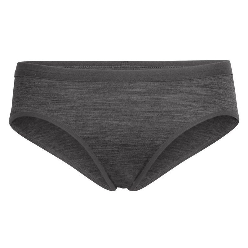 【icebreaker】女 Siren HIP 三角内裤-BF150-灰黑 - 女装运动内衣 - 羊毛 灰色