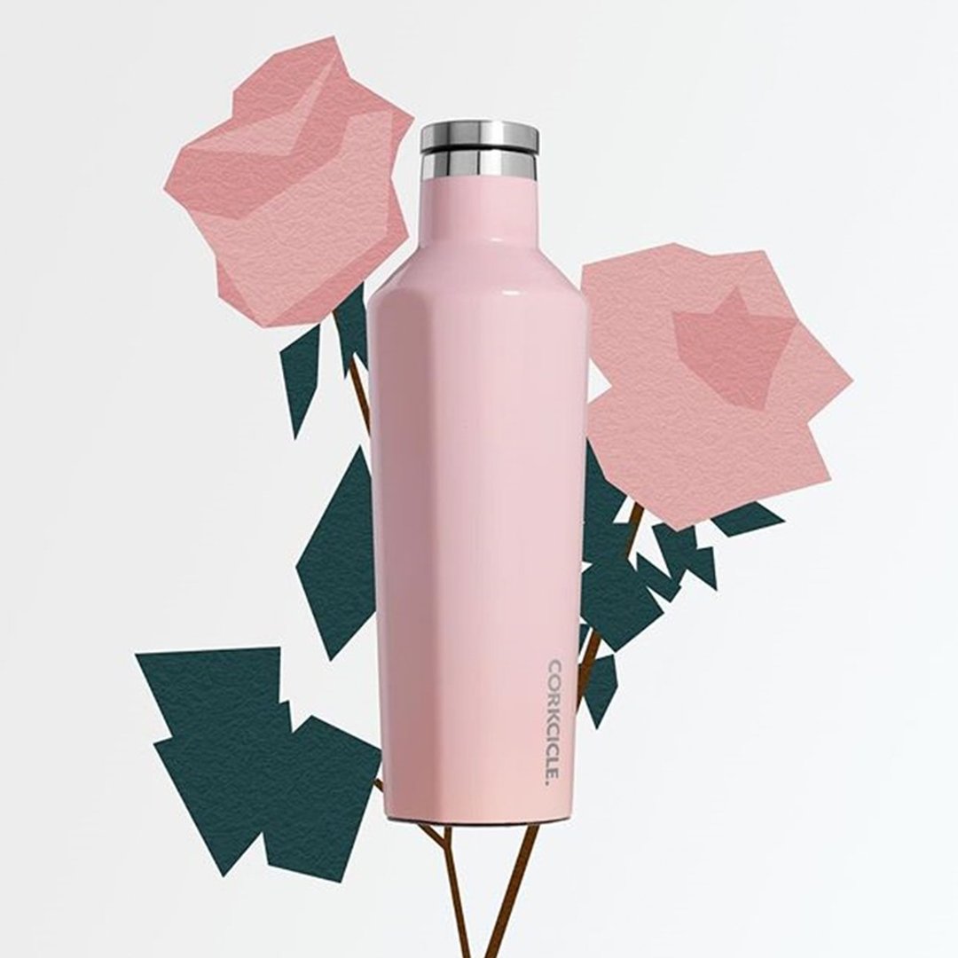【出清5折】美国 CORKCICLE 三层真空易口瓶 475ml-玫瑰石英粉 - 其他杯子 - 不锈钢 粉红色