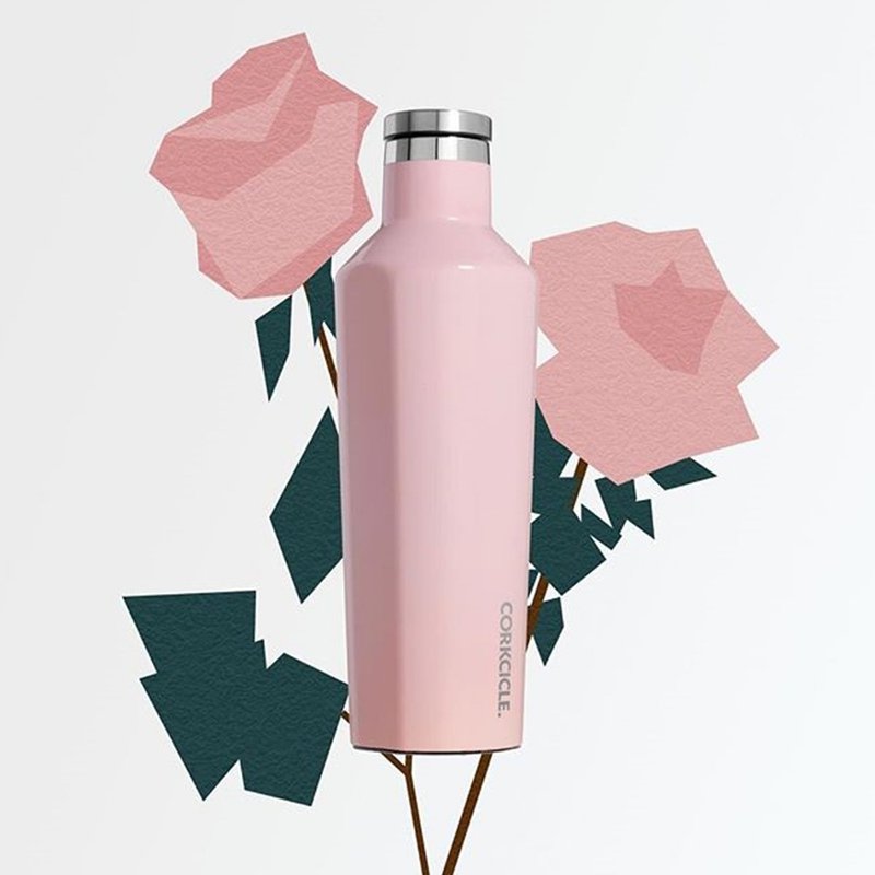 【出清5折】美国 CORKCICLE 三层真空易口瓶 475ml-玫瑰石英粉 - 其他杯子 - 不锈钢 粉红色