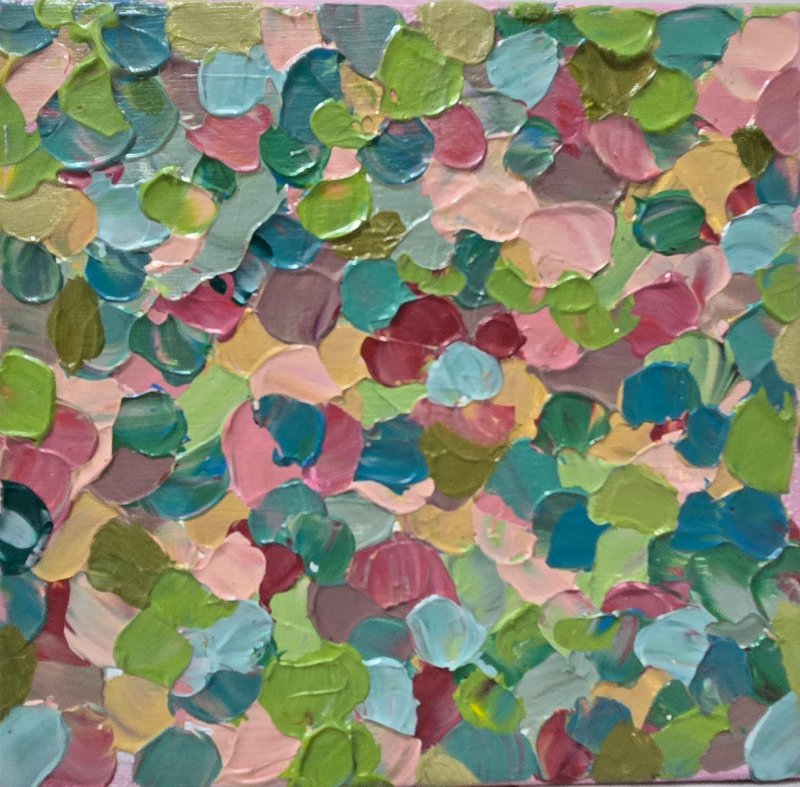 压克力画/丙烯艺术/原创手绘【柔色小日子】20×20装饰挂画 - 摆饰 - 压克力 