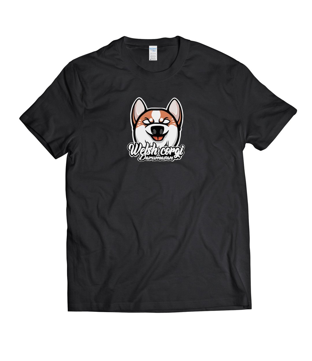 柯基不倒翁-T-shirt 白/黑/灰/藏青 - 男装上衣/T 恤 - 棉 多色