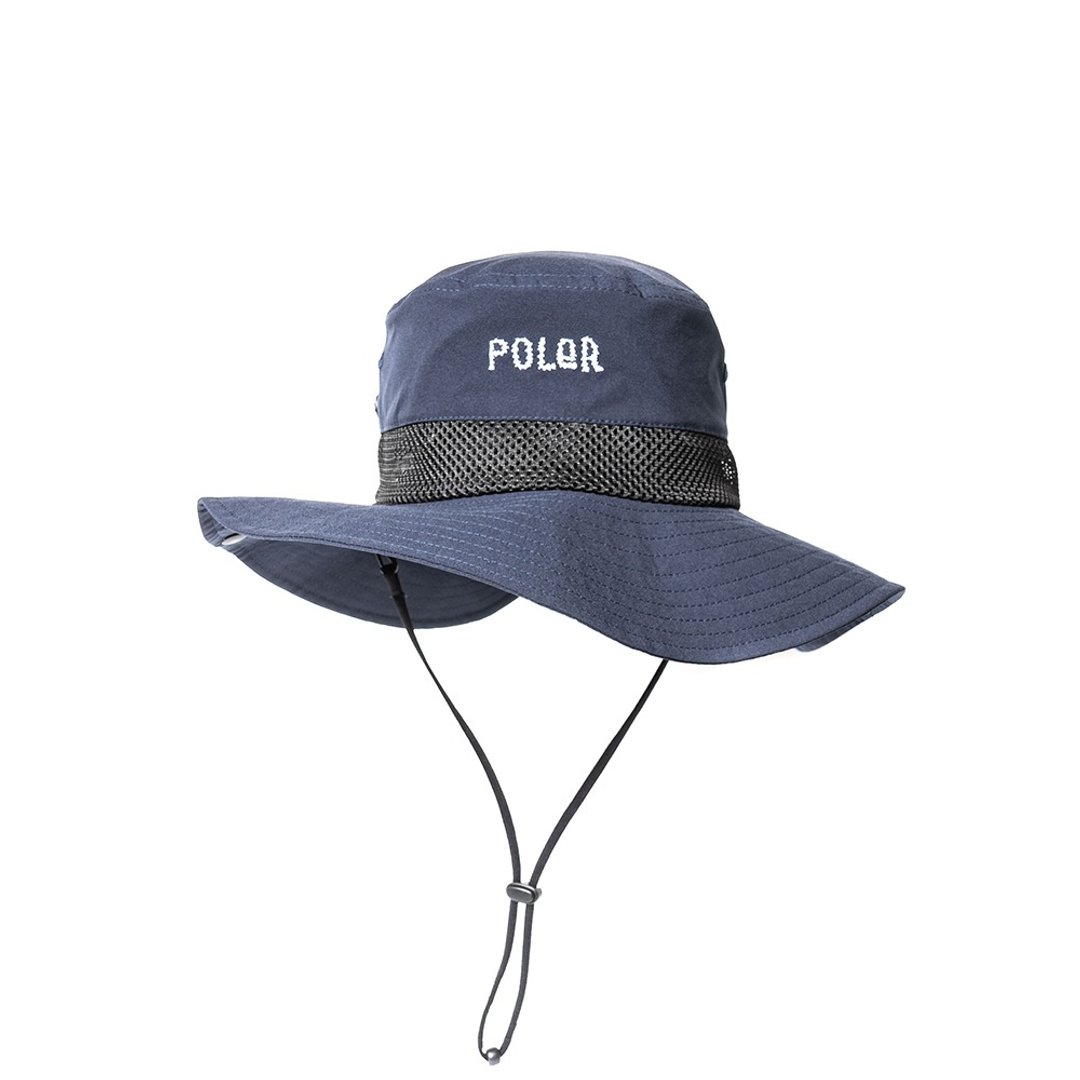 日本限定 POLER LONG BRIMHAT 可收纳网布渔夫帽 / 蓝色 (最后2顶 - 帽子 - 其他材质 蓝色
