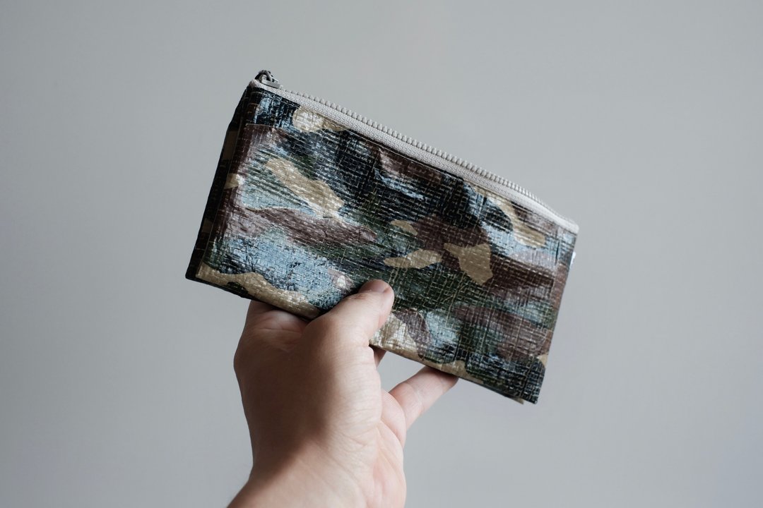 超轻量防泼水聚乙烯 5层收纳长款钱包 迷彩 CAMO - 皮夹/钱包 - 其他人造纤维 卡其色