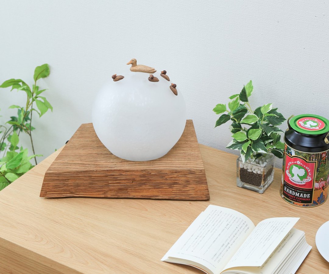 旭川工艺 早见贤二 月之鸟座灯 - 灯具/灯饰 - 木头 