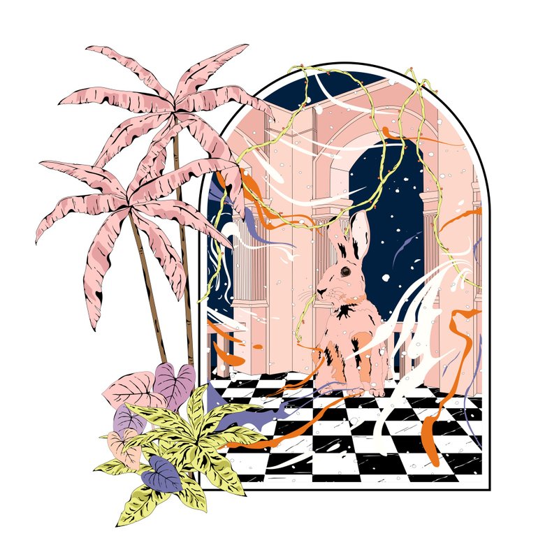 房子里的派对 / 艺术版画 - 摆饰 - 纸 多色