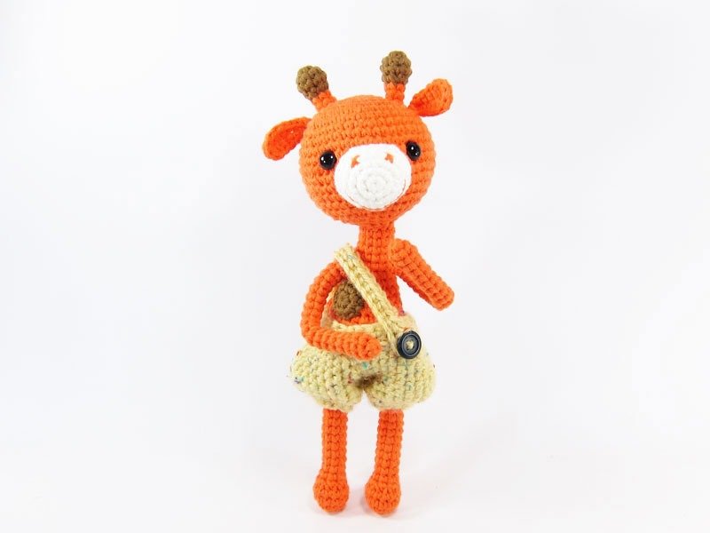 长颈鹿-摆饰-玩偶 - 玩偶/公仔 - 聚酯纤维 橘色