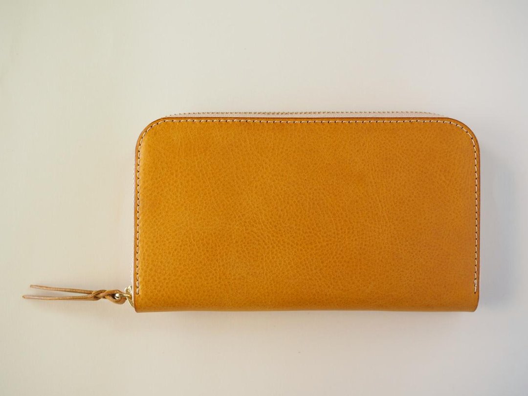 Full wallet / yellow - 皮夹/钱包 - 真皮 黄色