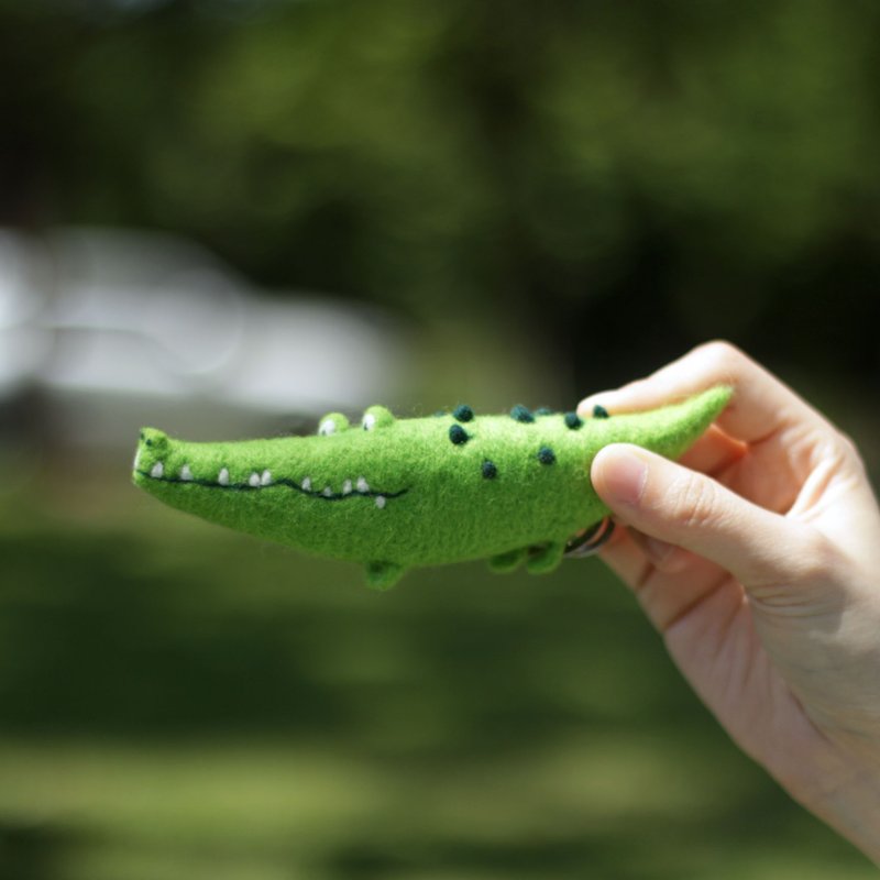 浮森号限定【羊毛毡 针毡】森林寓言—鳄鱼 - 编织/羊毛毡/布艺 - 羊毛 