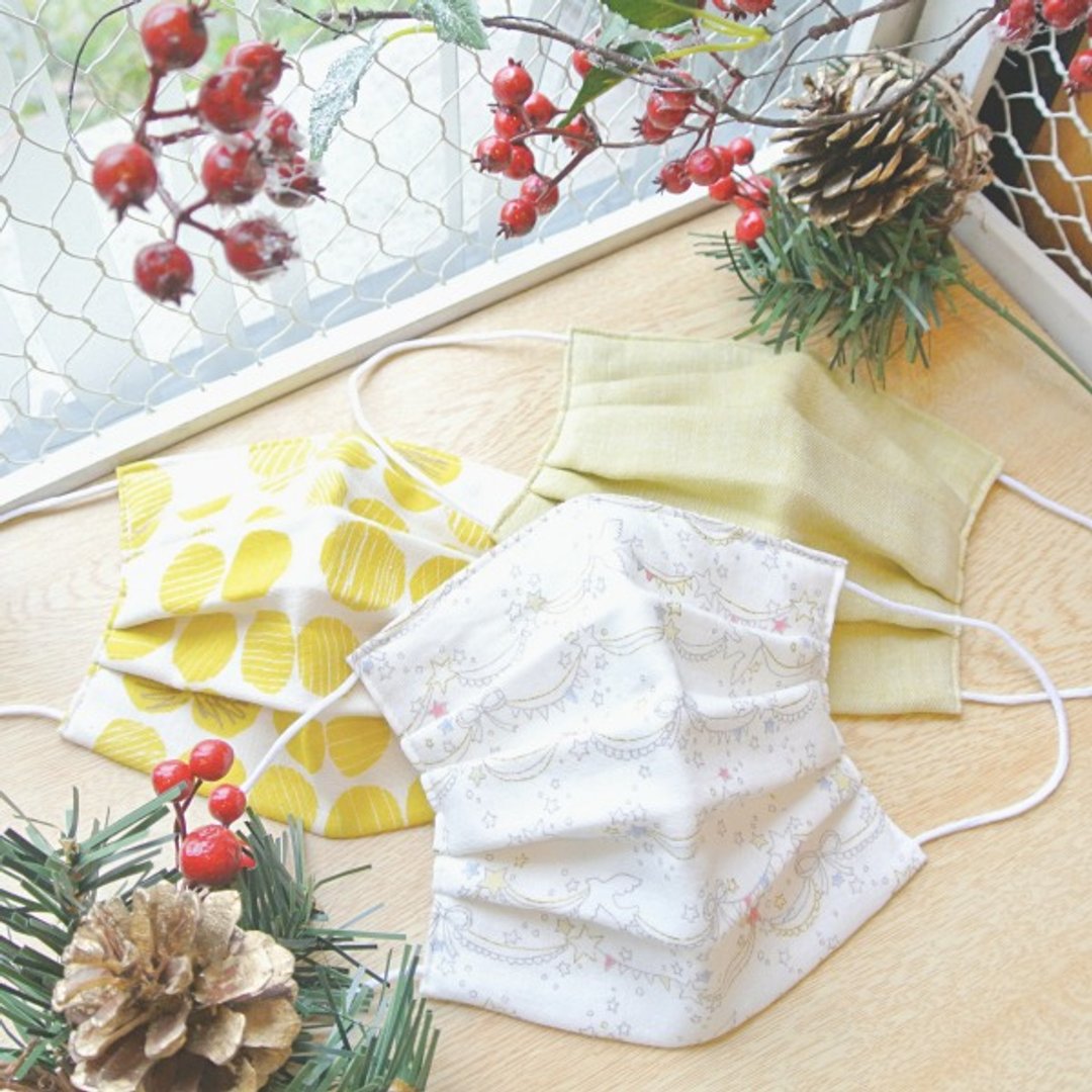 handmade masks Christmas Limited, The Lucky Bag Set【A】 - 口罩 - 棉 白色