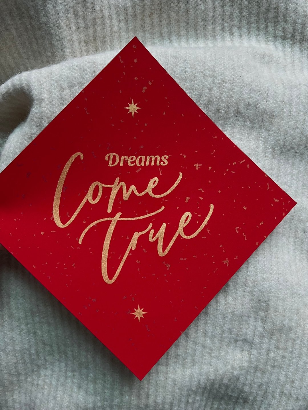 手工绢印英文春联 Dreams Come True - 红包/春联 - 纸 红色