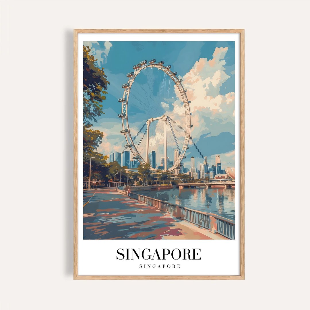 新加坡 Singapore / 城市景观插画海报 挂画 - 海报/装饰画/版画 - 纸 