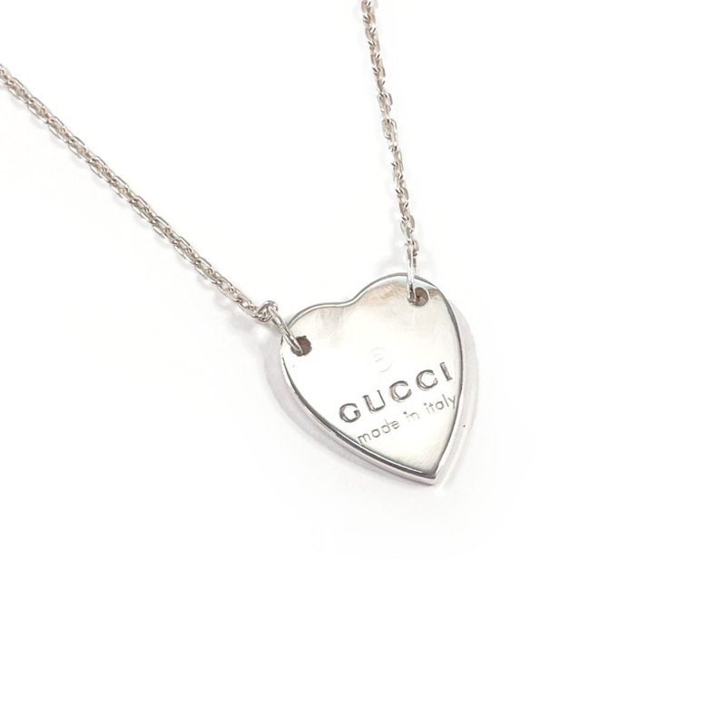 【日本直送．二手美品】Gucci GUCCI 项链 223512 J8400 8106 Trademark Heart 银 925 饰品 珠宝 - 项链 - 纯银 银色