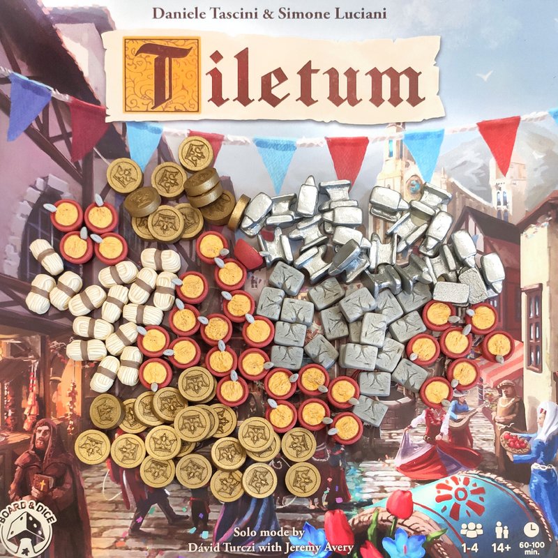 与 Tiletum 棋盘游戏兼容的豪华资源代币 - 桌游/玩具 - 其他材质 