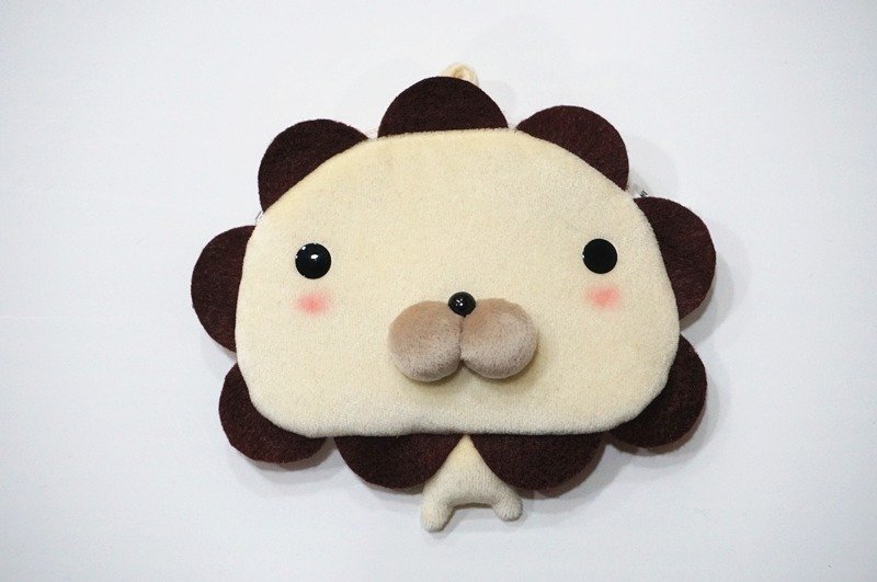 Bucute日葵狮件套钱包/悠游卡套/证件夹/独家发售/手工制作/交换礼物/零钱包 - 零钱包 - 聚酯纤维 黄色