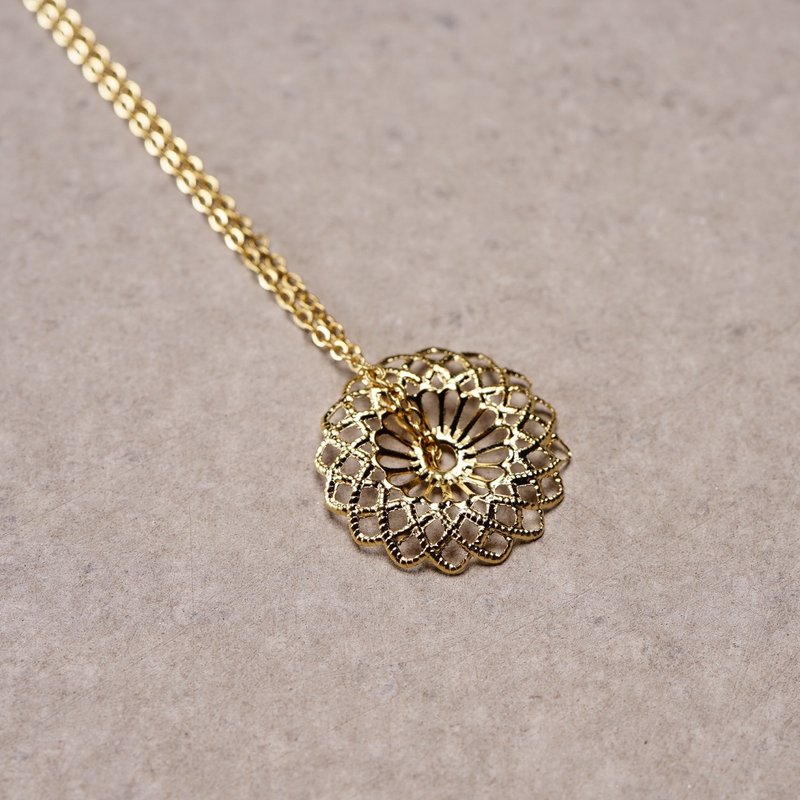 法国独立设计师 巴黎工坊匠人手作 SEVILLE 项链 - 项链 - 铜/黄铜 金色