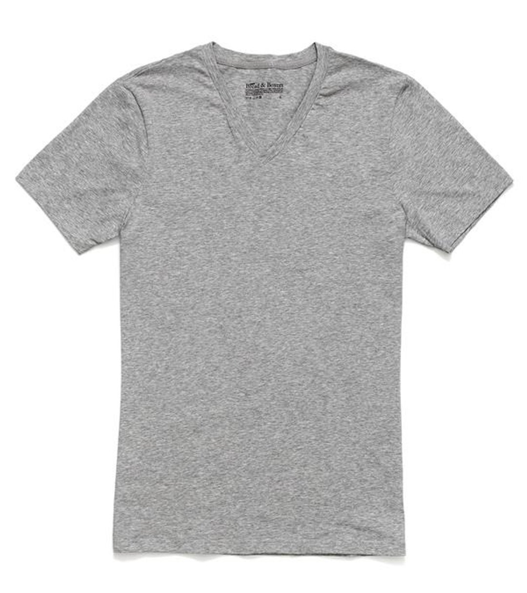 【严选】Bread and Boxers V-NecK 北欧瑞典品牌 素T 灰T - 男装上衣/T 恤 - 棉 