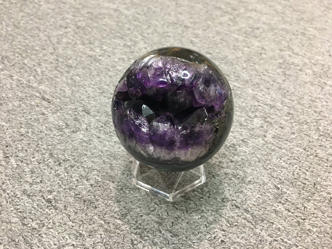 紫晶洞 开口笑 ( 1 ) - 招财 招人缘 有助学业 - 摆饰 - 水晶 