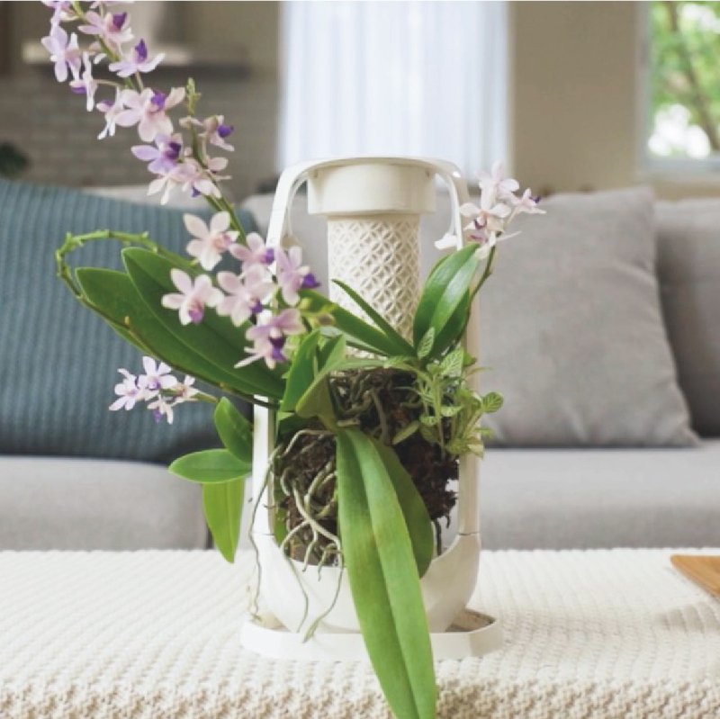 Fernny免浇水植愈花器/陶瓷/懒人盆栽 标准版 纯粹白 - 花瓶/陶器 - 陶 白色