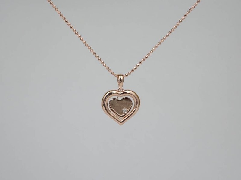 Peninsula 玫光之心 天然钻石 18K玫瑰金项链【美丽华专柜】 - 项链 - 钻石 金色