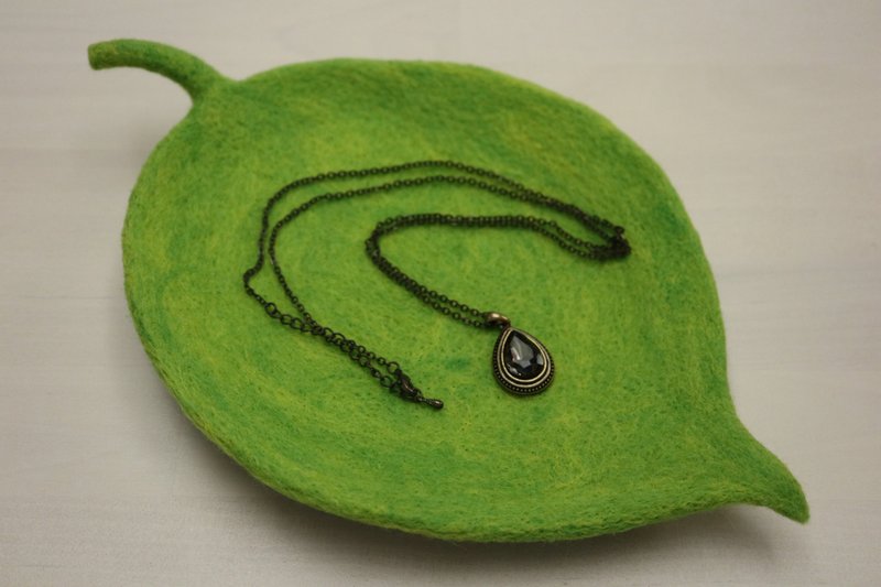 羊毛毡 叶片置物盘 - 摆饰 - 羊毛 绿色