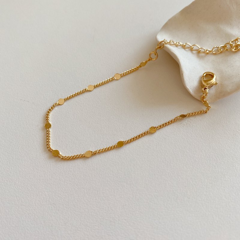 金色年华 - 黄铜电镀18K金手链 - 手链/手环 - 铜/黄铜 金色