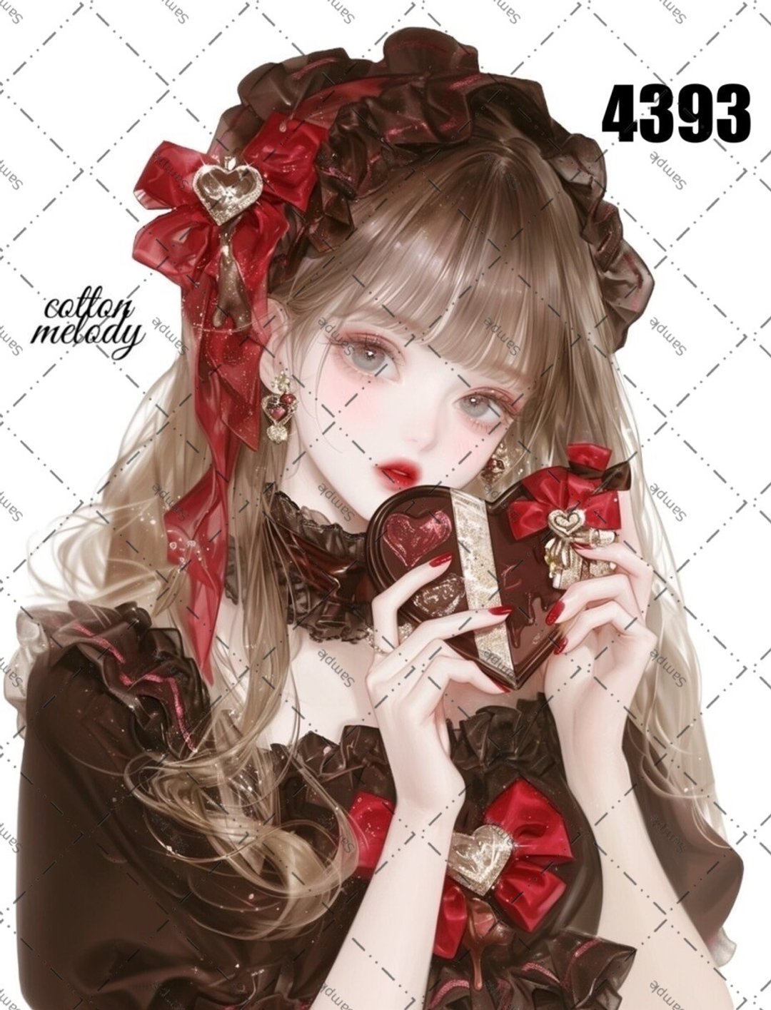 original sticker no.4393 人物贴纸 原创贴纸 原创人物贴纸 装饰贴纸 cotton melody - 贴纸 - 纸 