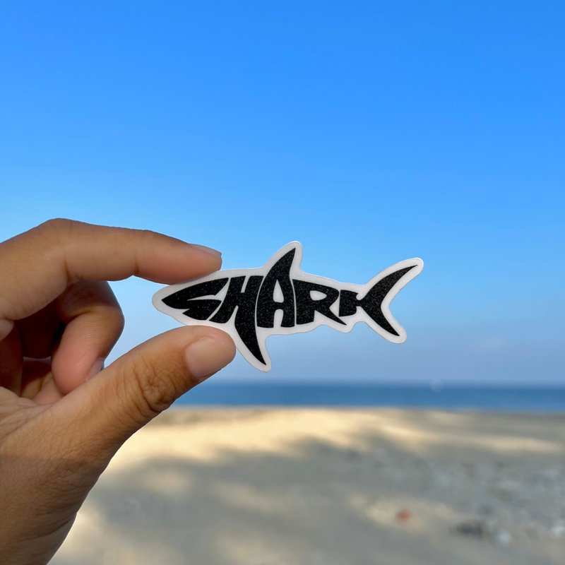海派- 海洋系列 02 SHARK鲨鱼防水贴纸 - 贴纸 - 塑料 