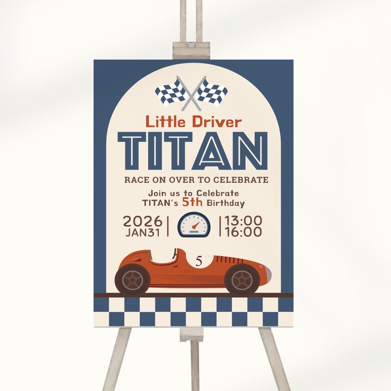 【定制】复古车车派对迎宾板 | 派对 | 生日 | 纪念日 | 布置 - 其他 - 其他材质 多色