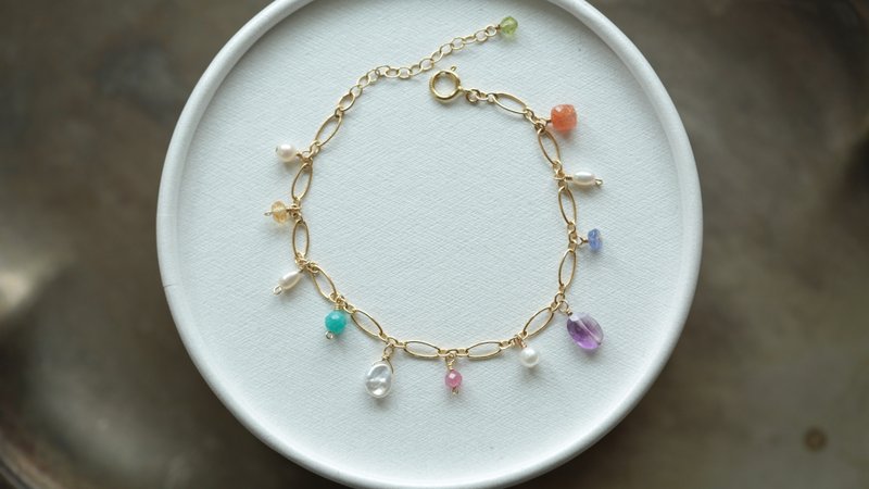 花舞缤纷手链 - 手链/手环 - 水晶 多色