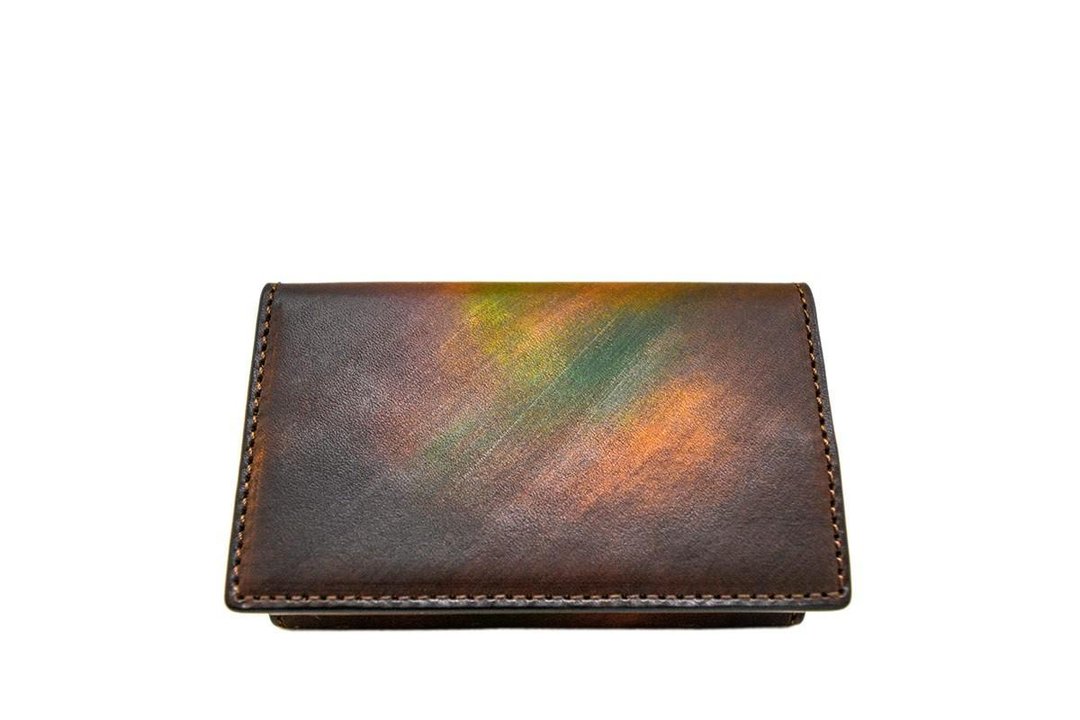 ACROMO BrG Flap Card Holder - 名片夹/名片盒 - 真皮 咖啡色