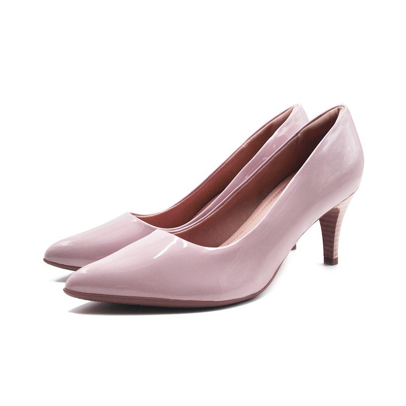 WALKING ZONE SUPER WOMAN空姐系列 尖头时尚经典高跟鞋 女鞋-粉 - 高跟鞋 - 人造皮革 