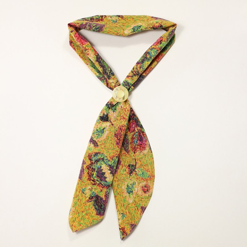 JOJA 日本老布制 领巾 / 发带 - 丝巾 - 聚酯纤维 黄色