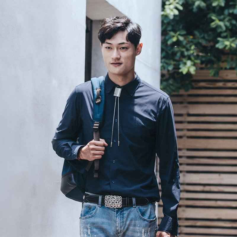 都会时尚 保罗领带 Bolo Tie 领绳项链 金属绳领带 长项链 - 领带/领带夹 - 其他金属 银色