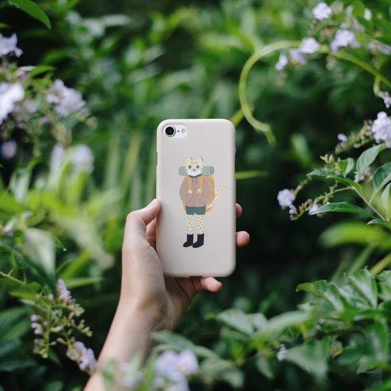 【限量现货】山系 | 台湾石虎 插画 雾面手机壳 iPhone - 手机壳/手机套 - 其他材质 卡其色