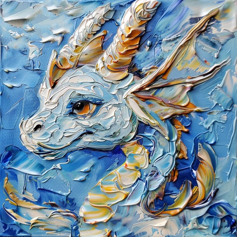 龙油画神话动物原创儿童艺术龙墙艺术装饰 - 墙贴/壁贴 - 其他材质 多色