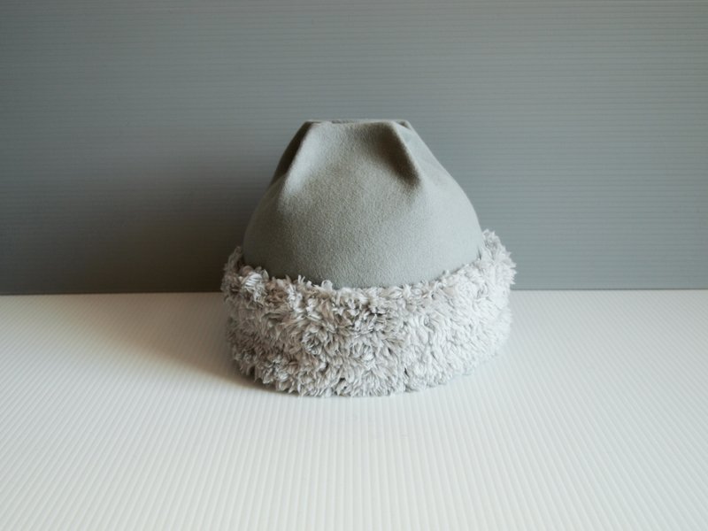KBm(F) Made-to-Order Rabbit Fur Knit Hat Mokomoko Hat Warm Unisex Women's Men's - 帽子 - 羊毛 多色