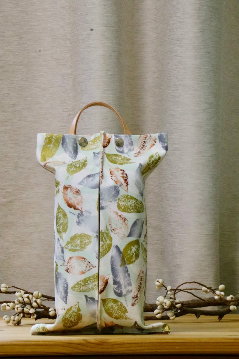 卫生纸套|家用|车用|露营|可拆式皮革挂绳 - 纸巾盒 - 棉．麻 多色