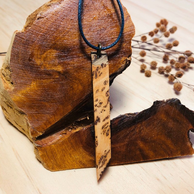 黄桧木钉瘤  |  项链　桧木香气浓厚 - 项链 - 木头 咖啡色