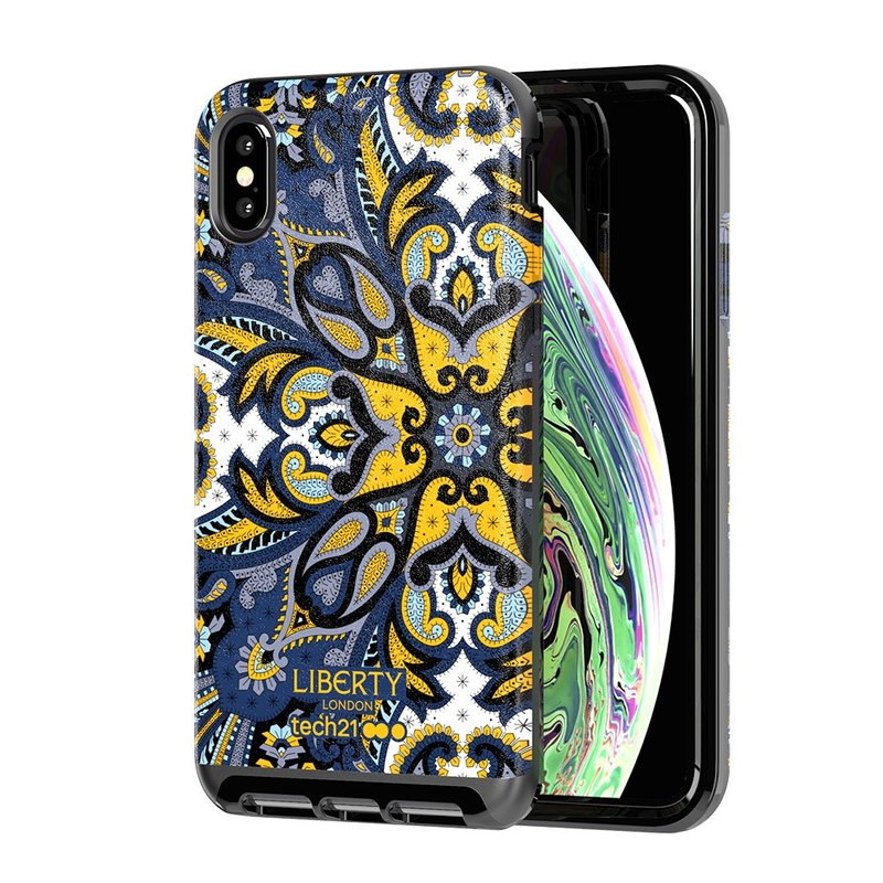 英国Tech21皮质保护壳iphone Xs Max联名纪念款蓝(5056234706213) - 手机壳/手机套 - 人造皮革 蓝色