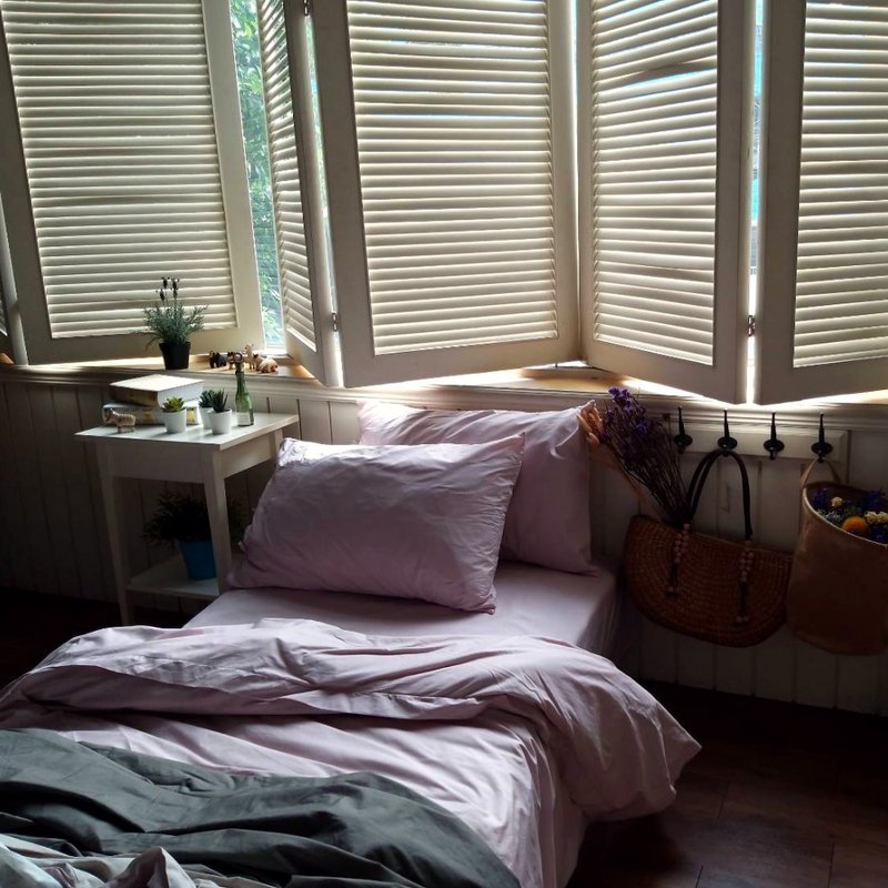 单人_心的觉醒100%有机棉单人床包_清新石英粉红(新款) - 寝具 - 棉．麻 粉红色