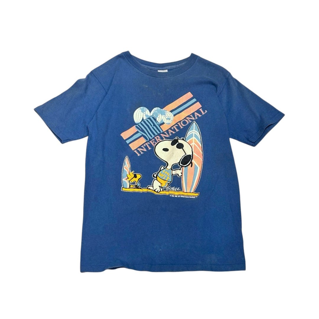 美国古着 Vintage Artex Snoopy surf 史努比 冲浪 T-shirt - 男装上衣/T 恤 - 棉 多色
